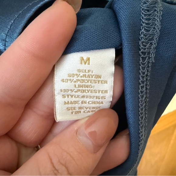 Flying Tomato Long Sleeve Tiered Satin Minidress size Medium - Picture 5 of 6